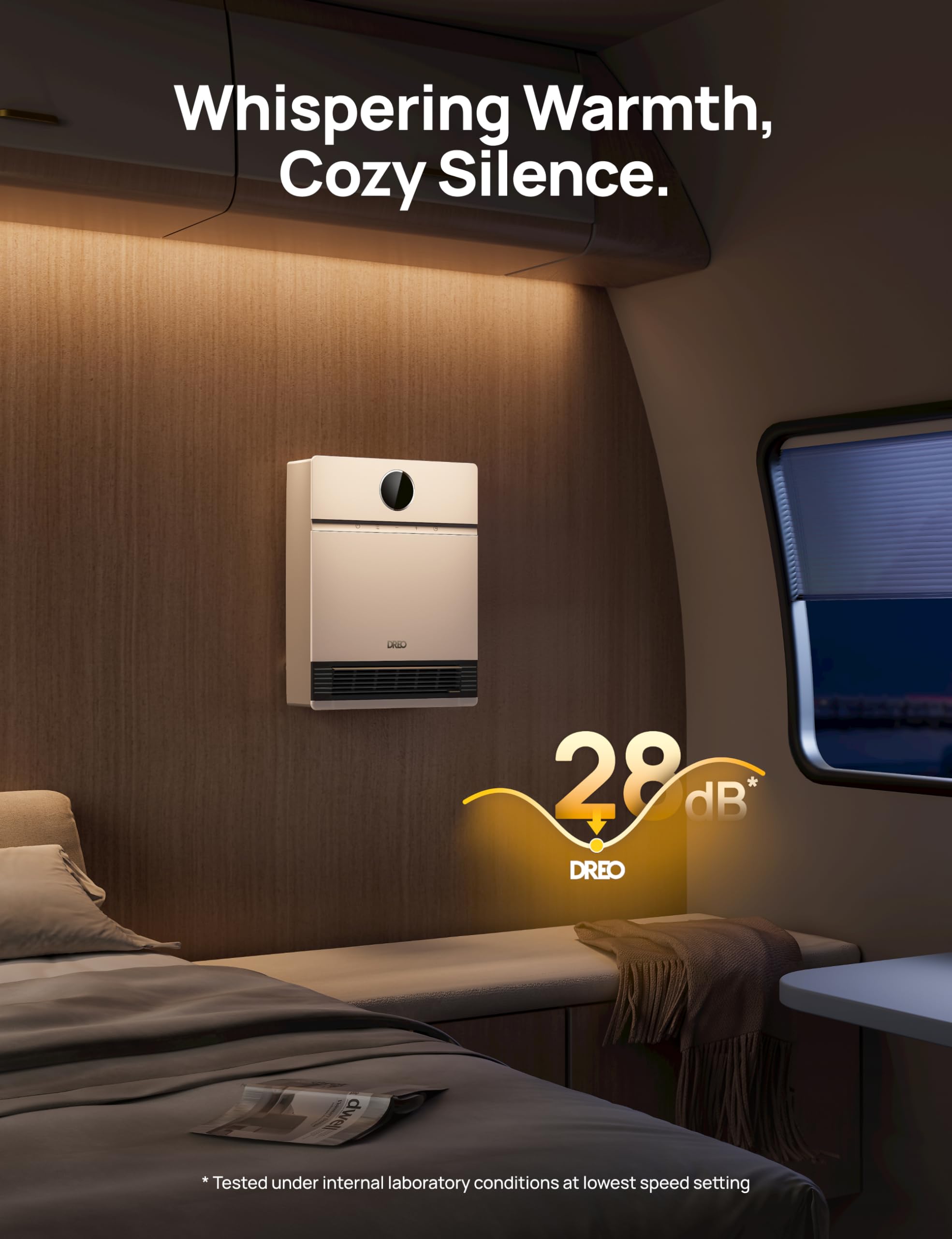 Dreo Smart Wall Heater with Remote Control - 1500W Electric Space Heater with ALCI Safety Plug, 30° Oscillation, Adjustable Thermostat, Alexa Compatibility, 24H Timer - Perfect for Bathroom, Bedroom & Indoor Use - Easy Mount Installation & Energy Efficient Heating Solution