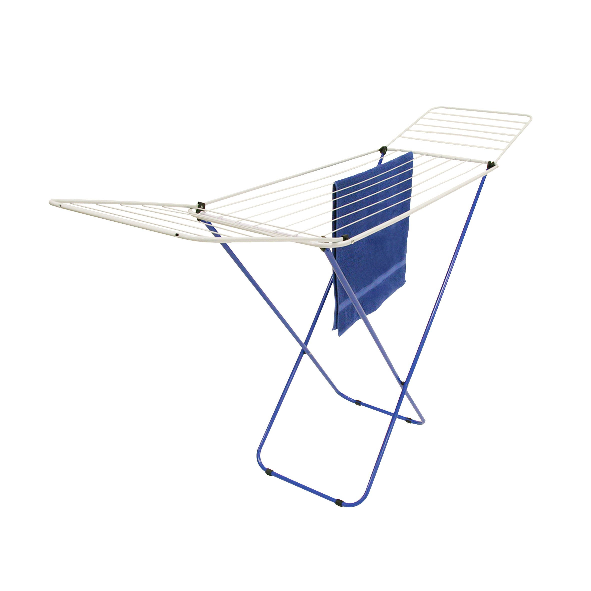 Foldable Indoor Clothes Drying Rack - Blue, 180 x 45 x 86 cm, Space-Saving Laundry Airer for Apartments, Dorms & Small Spaces - Perfect for Drying Clothes, Towels & Bedding
