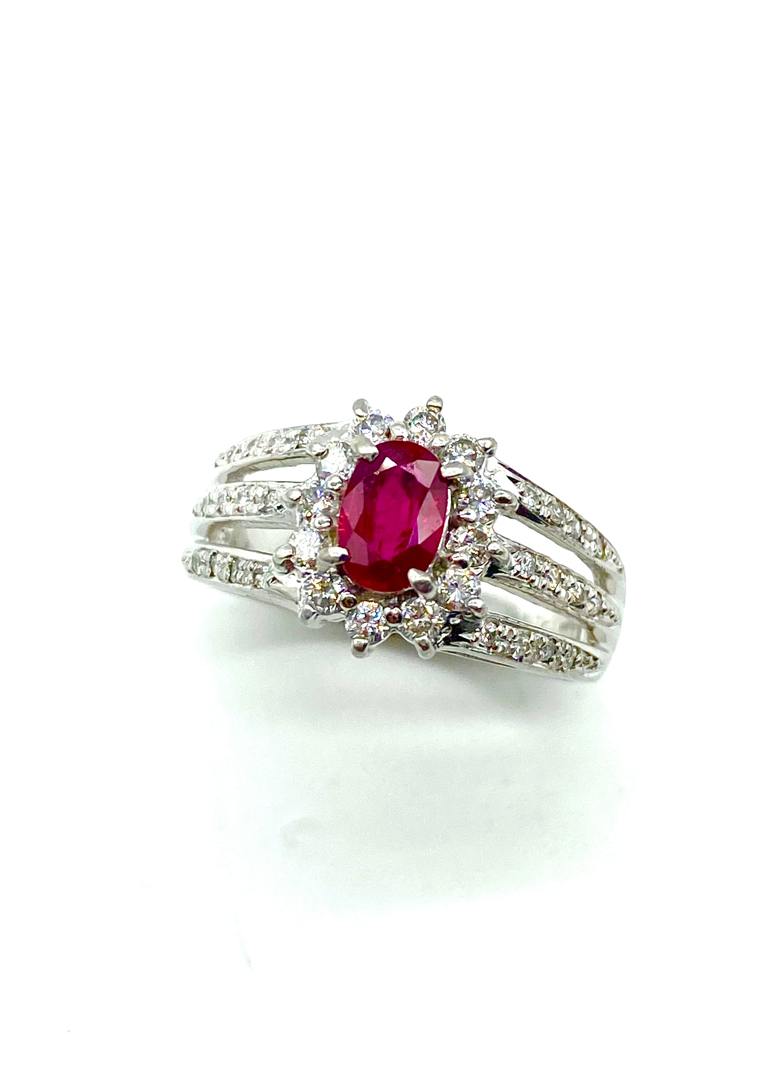 Exquisite Ruby and Diamond Ring for Women – Elegant 14K Gold Wedding Band, Anniversary Gift, Engagement Jewelry – Perfect for Special Occasions & Evening Events