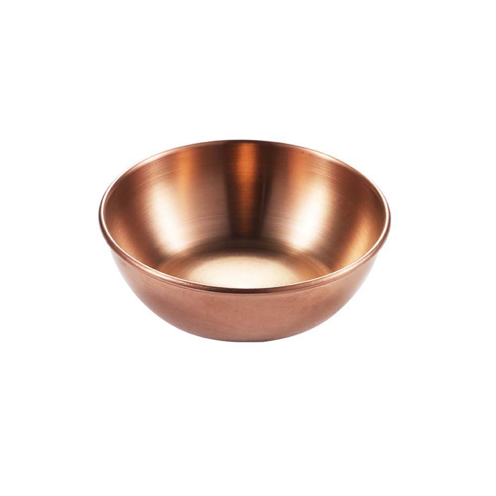 4-Piece Stainless Steel Sauce Dishes Set - Small Dip Bowls for Tomato Sauce, Sushi, Soy Sauce, Condiments (Rose Red) - Perfect for Restaurants, Home Kitchens, and Party Serving