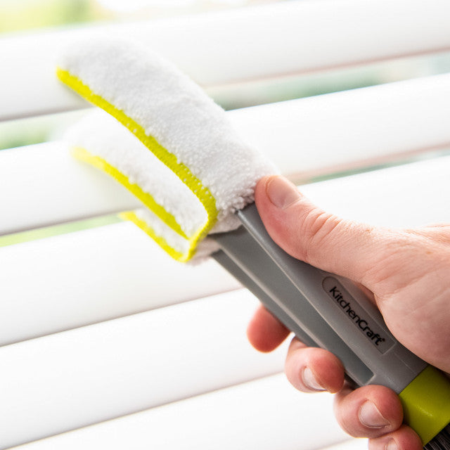 Double Sided Blind Duster - Premium Microfiber Blind Cleaner for Windows & Blinds - Perfect for Home, Office & RV Cleaning