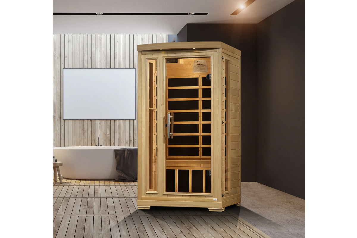 Pro 6 Madison 1-2 Person Near Zero EMF Far Infrared Sauna (2025 Edition) - Premium Home Spa for Relaxation & Detox