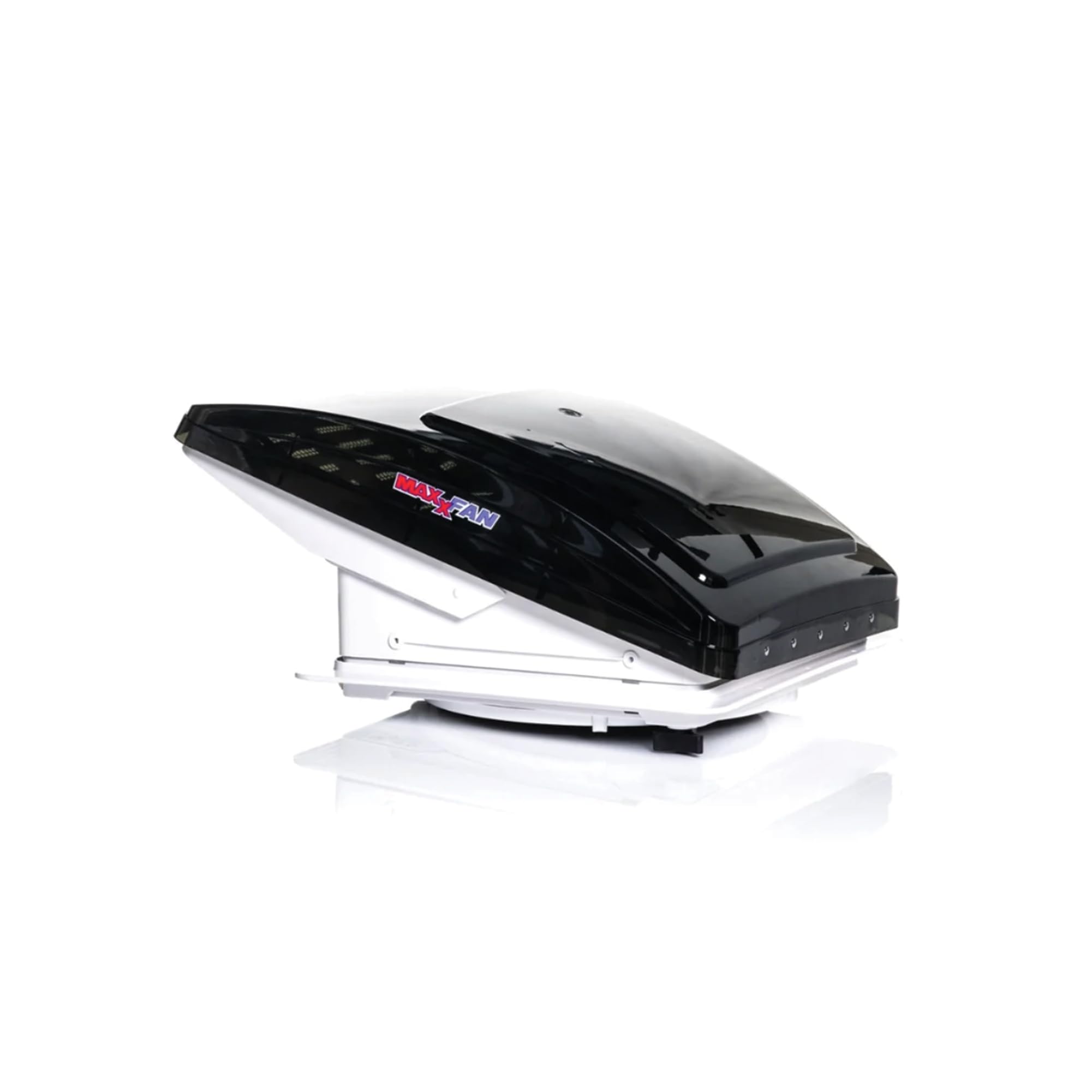 MaxxFan Deluxe Remote Ventilation Fan with Smoke Grey Lid - 0007500K - Perfect for RVs, Campers & Trailers - Stay Cool on the Road