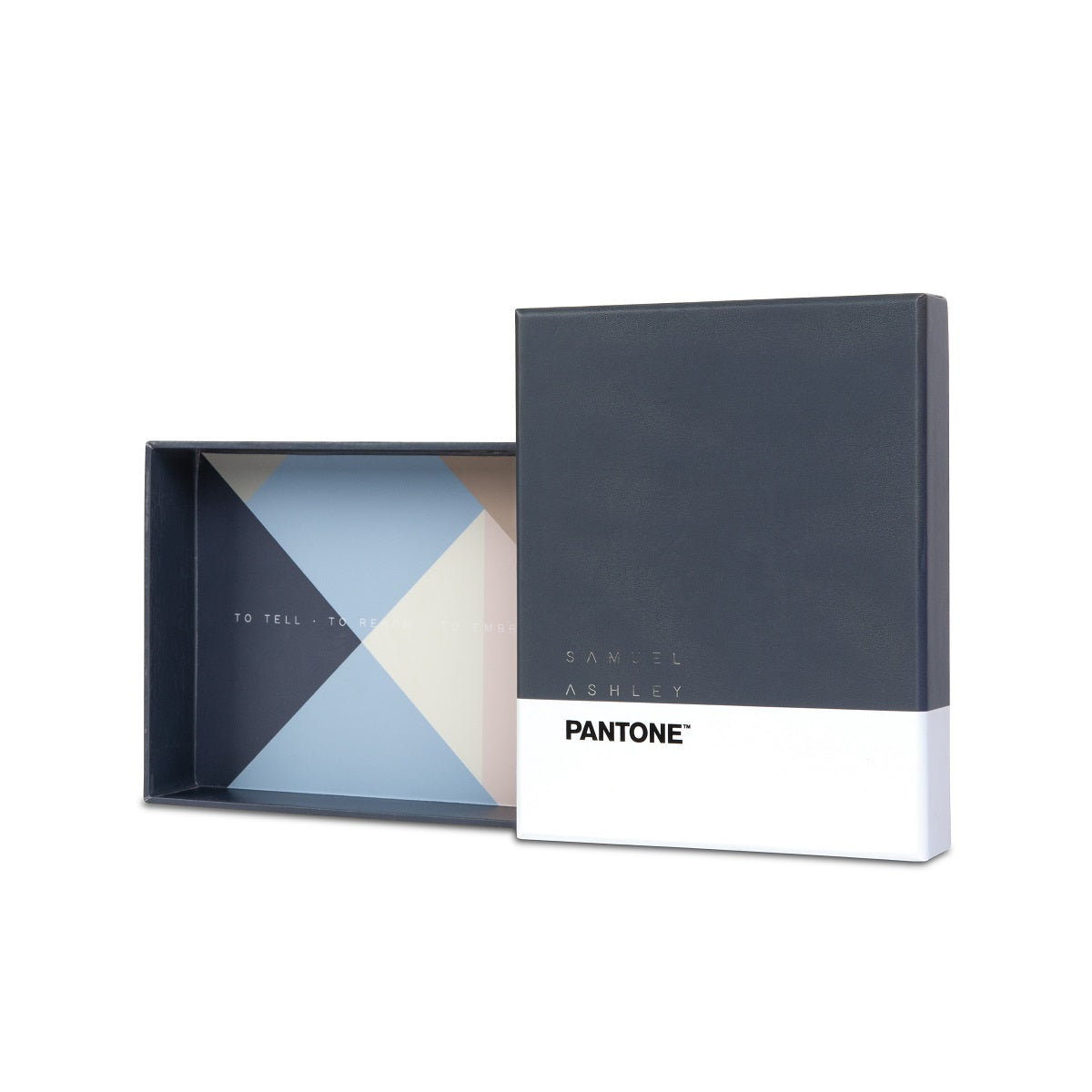 Samuel Ashley x Pantone Leather Key Purse - Premium Genuine Leather Keychain Wallet for Women & Men - Perfect for Travel, Office, and Everyday Use