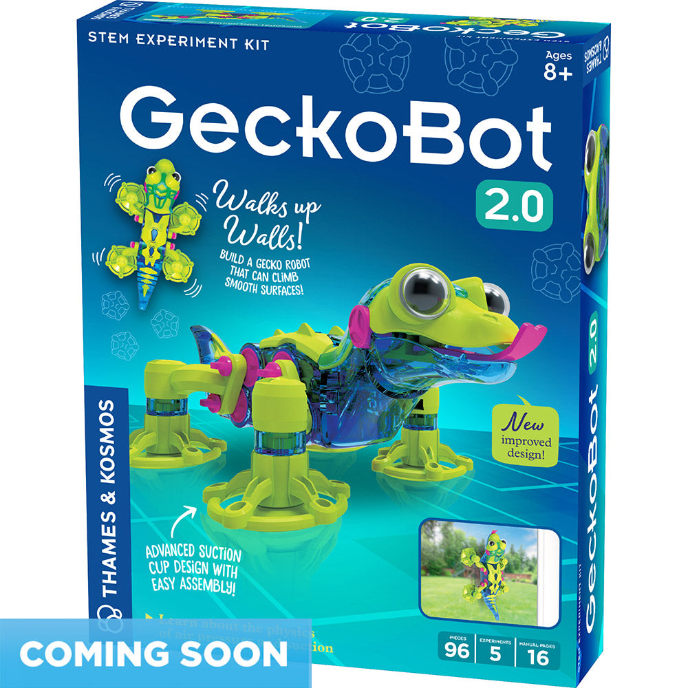 Geckobot 2.0 - Advanced Wall Climbing Robot Toy for Kids & Adults | STEM Educational Gadget | Perfect for Science Experiments, Birthday Gifts & Indoor Play