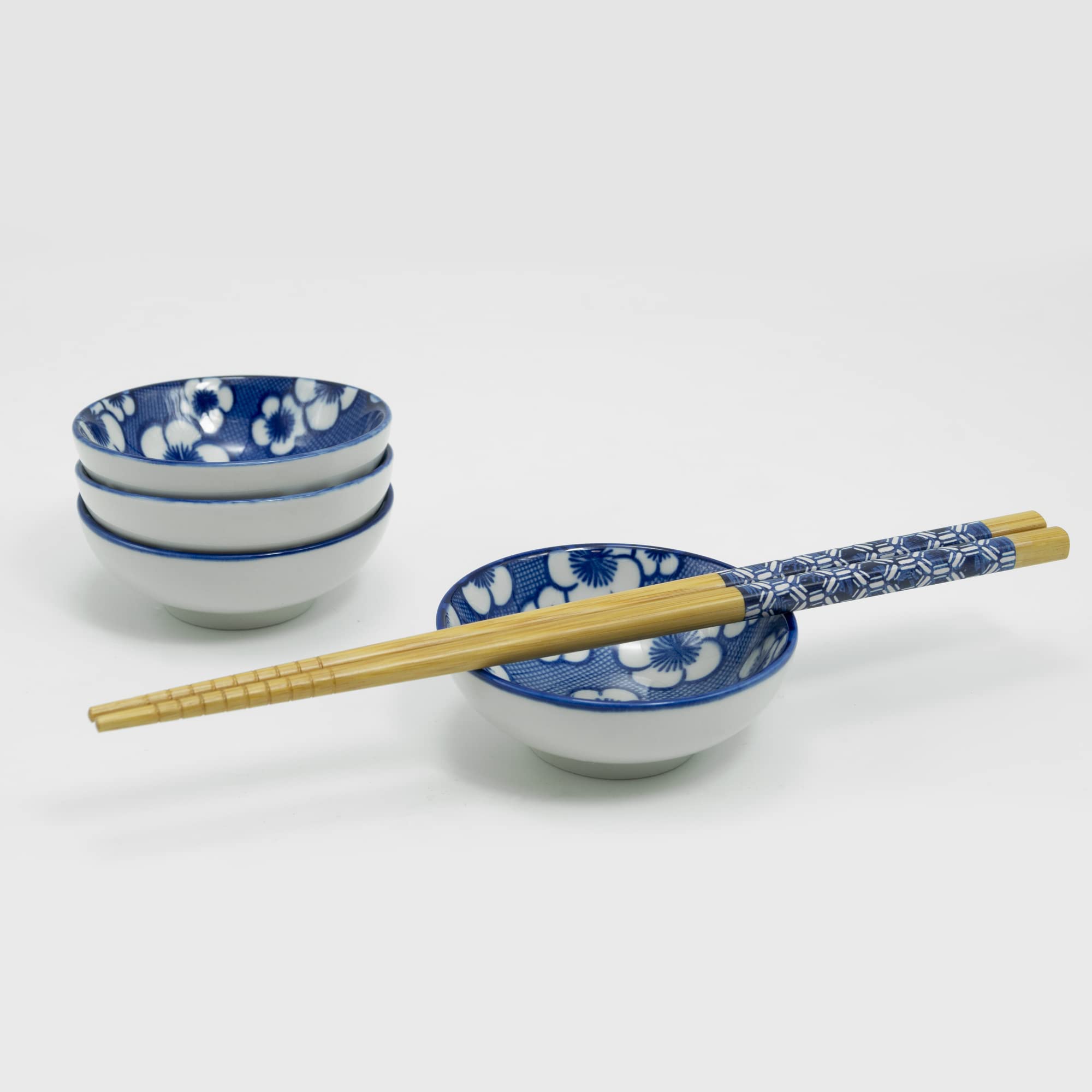 13-Piece Colorful Bamboo Chopsticks Set with Sauce Dishes - Perfect for Asian Cuisine, Sushi Nights & Home Dining
