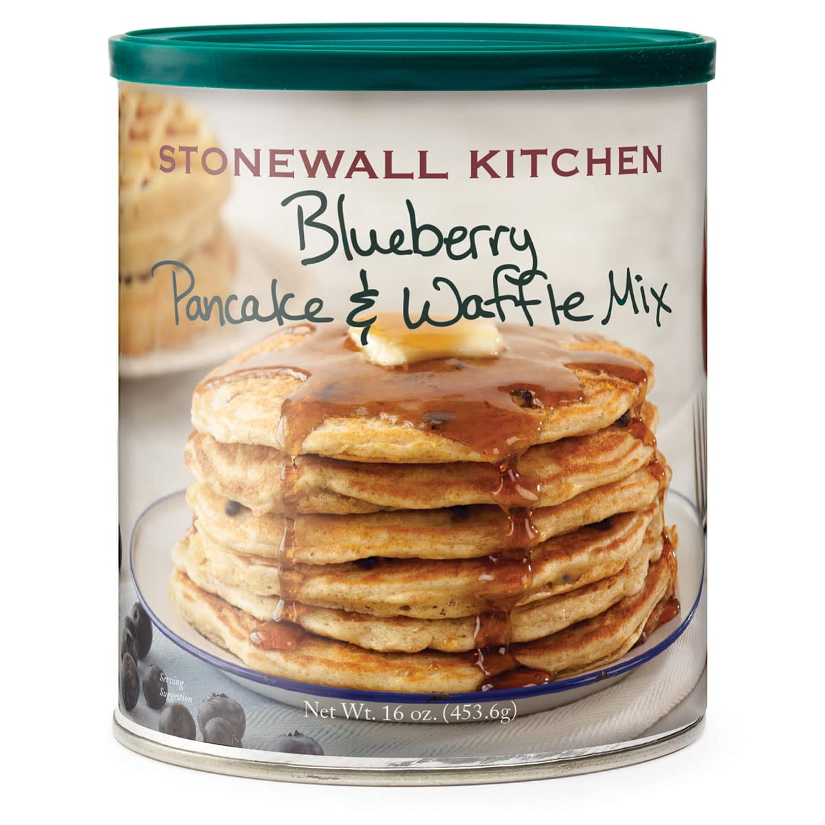 Stonewall Kitchen Blueberry Pancake & Waffle Mix - 16oz | Premium Breakfast Mix for Fluffy Pancakes & Crispy Waffles | Perfect for Family Brunch, Weekend Treats & Holiday Breakfasts