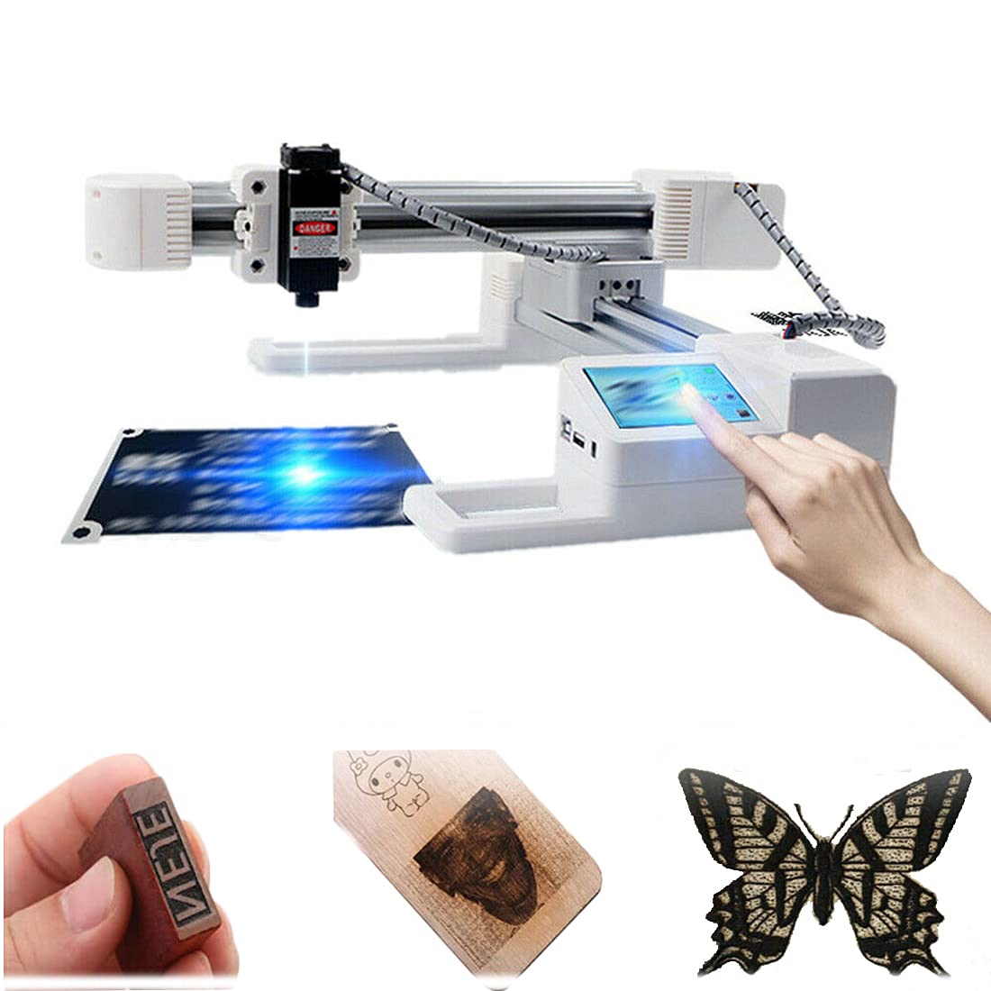 DNYSYSJ 3W Desktop Laser Engraver Machine - USB & 12V Powered, 6