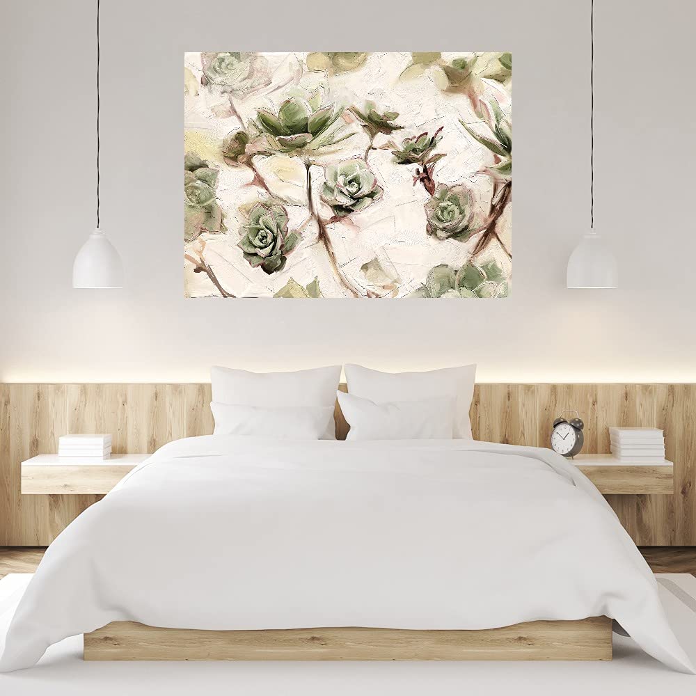 Green Prince Fine Art Canvas Wall Decor - Hand Painted by Artist Studio Arts - Ready to Hang 46x35 Inches - Perfect for Living Room, Bedroom, Office & More - Elegant Home & Commercial Interior Design