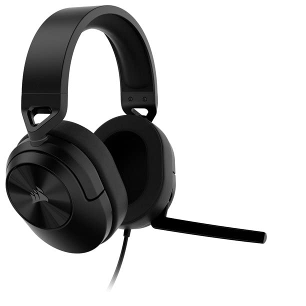 Corsair HS55 Wired Gaming Headset - Carbon (Renewed) for PC & PS5