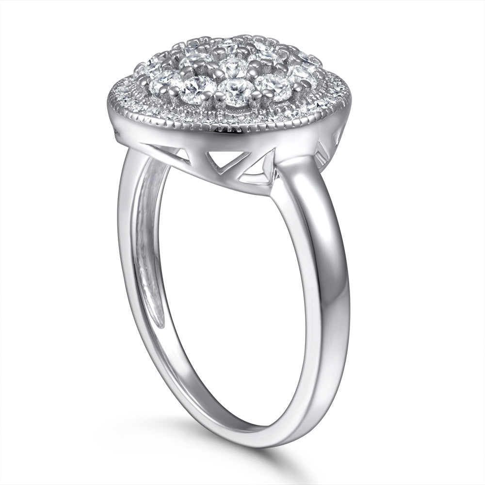 925 Sterling Silver Zircon Ring for Women - Elegant Cubic Zirconia Engagement & Wedding Band - Perfect for Anniversaries, Promises, and Special Occasions