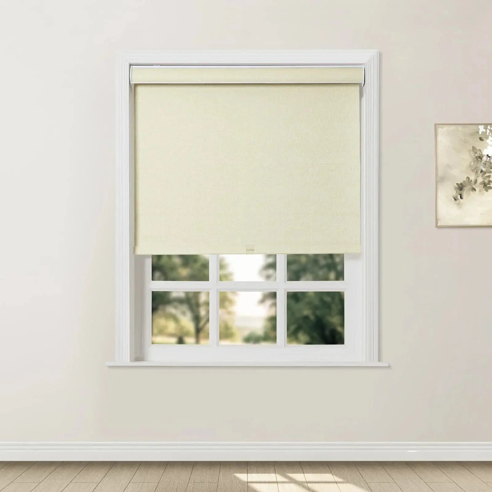 Blackout Cordless Roller Shades for Windows - Room Darkening Window Treatments for Bedroom, Nursery & Home Theater - Premium Fabric by Alvin Boutique