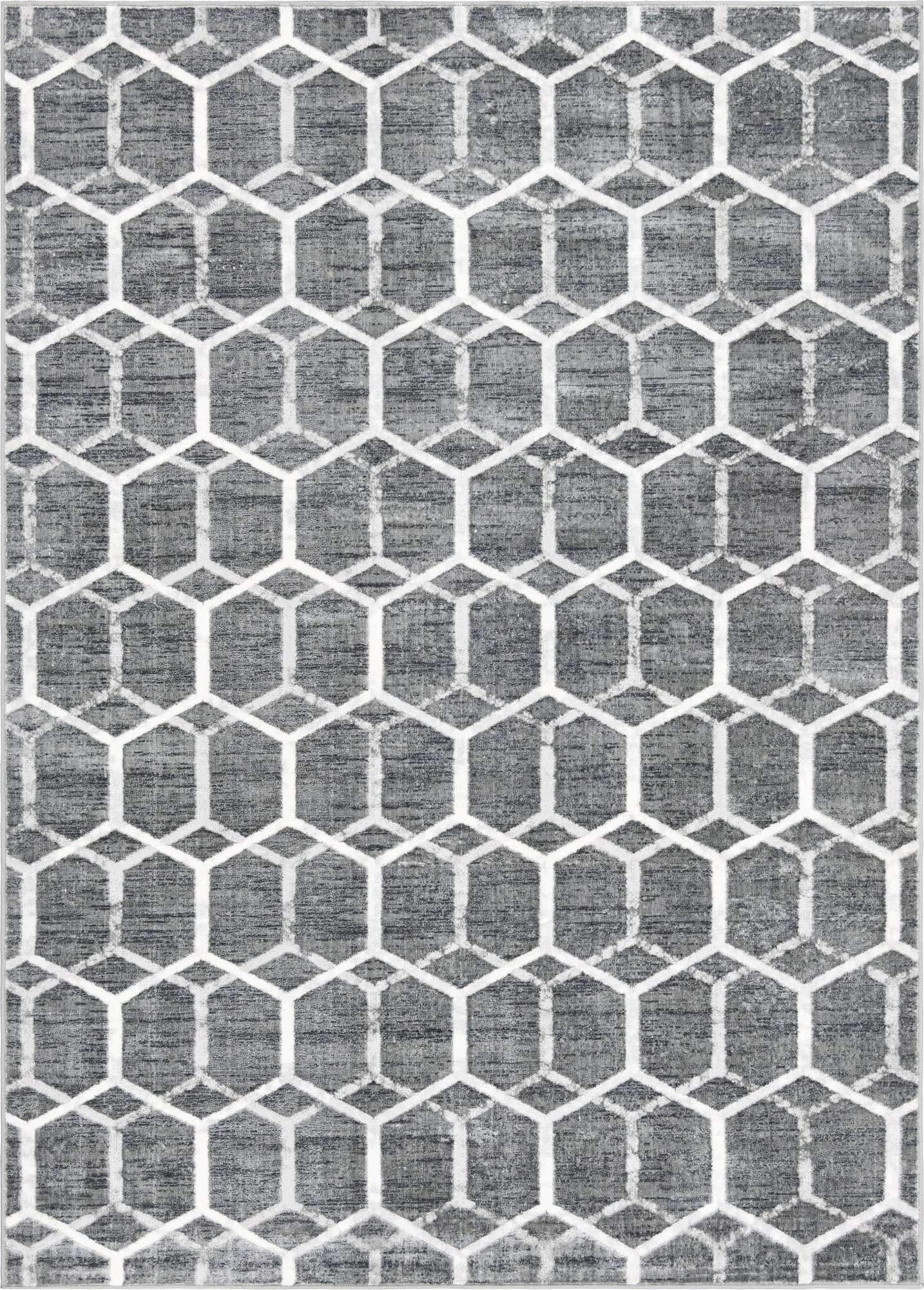 Unique Loom Matrix Trellis Collection Area Rug - 7'1