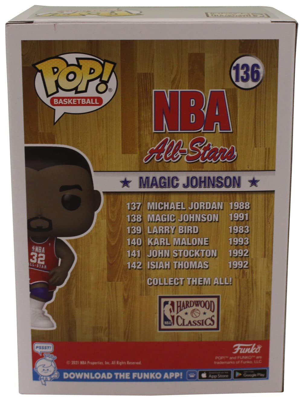 Magic Johnson Signed NBA All Stars Funko Pop #136 - Target Exclusive Limited Edition Collectible with Beckett COA - Perfect for Basketball Fans, Sports Memorabilia Collectors & Gift for NBA Enthusiasts
