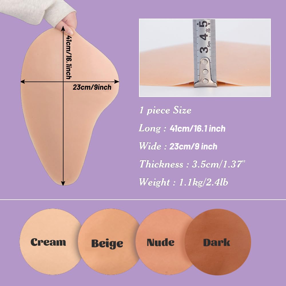 Premium Silicone Hip Pads for Women - Butt Enhancer & Body Shaper - Natural Looking Curves for Drag Queens & Crossdressers - Perfect for Costumes, Cosplay & Everyday Wear
