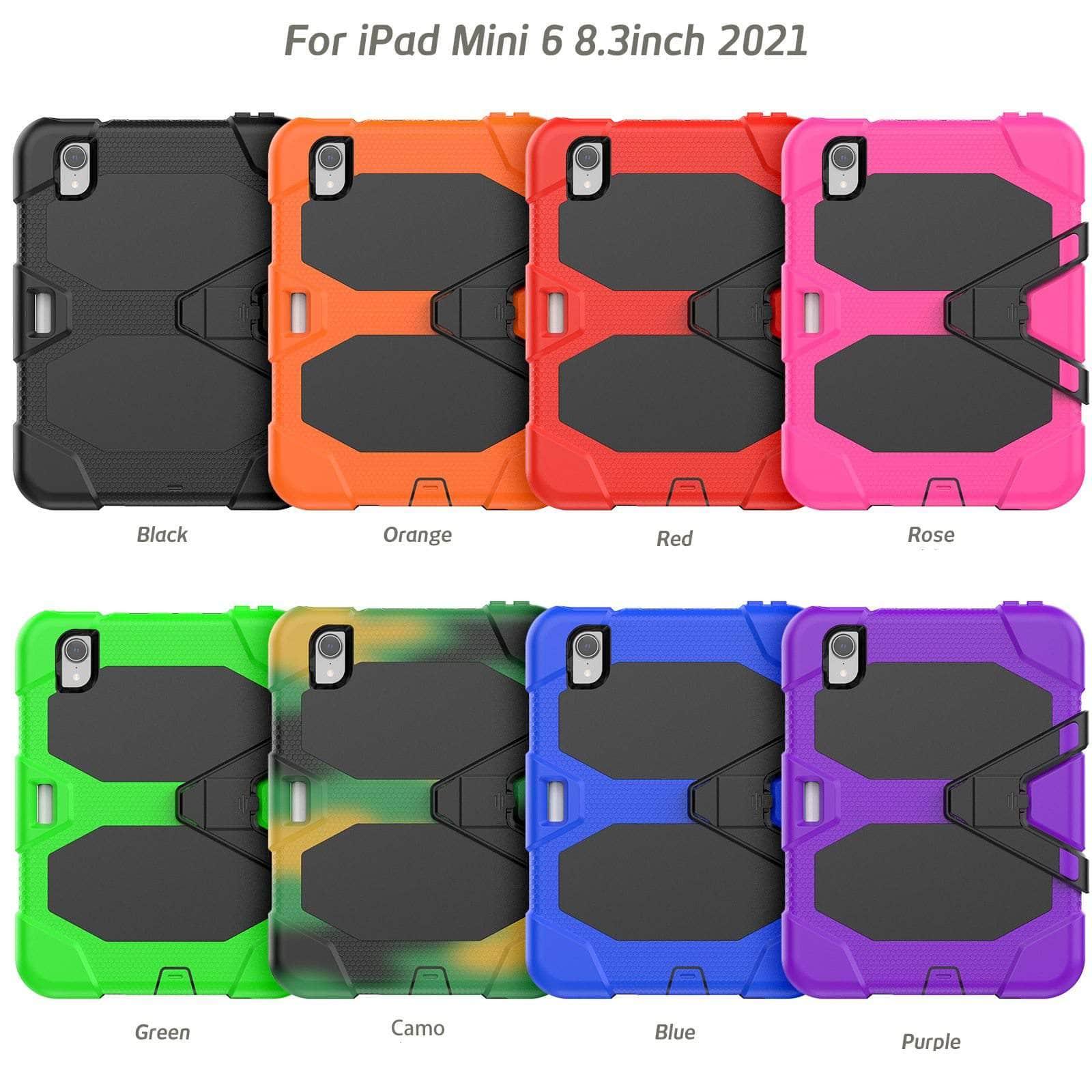 Durable Shockproof Anti-Drop Rugged Case for iPad Mini 6 - Perfect for Outdoor Adventures, Travel & Daily Protection