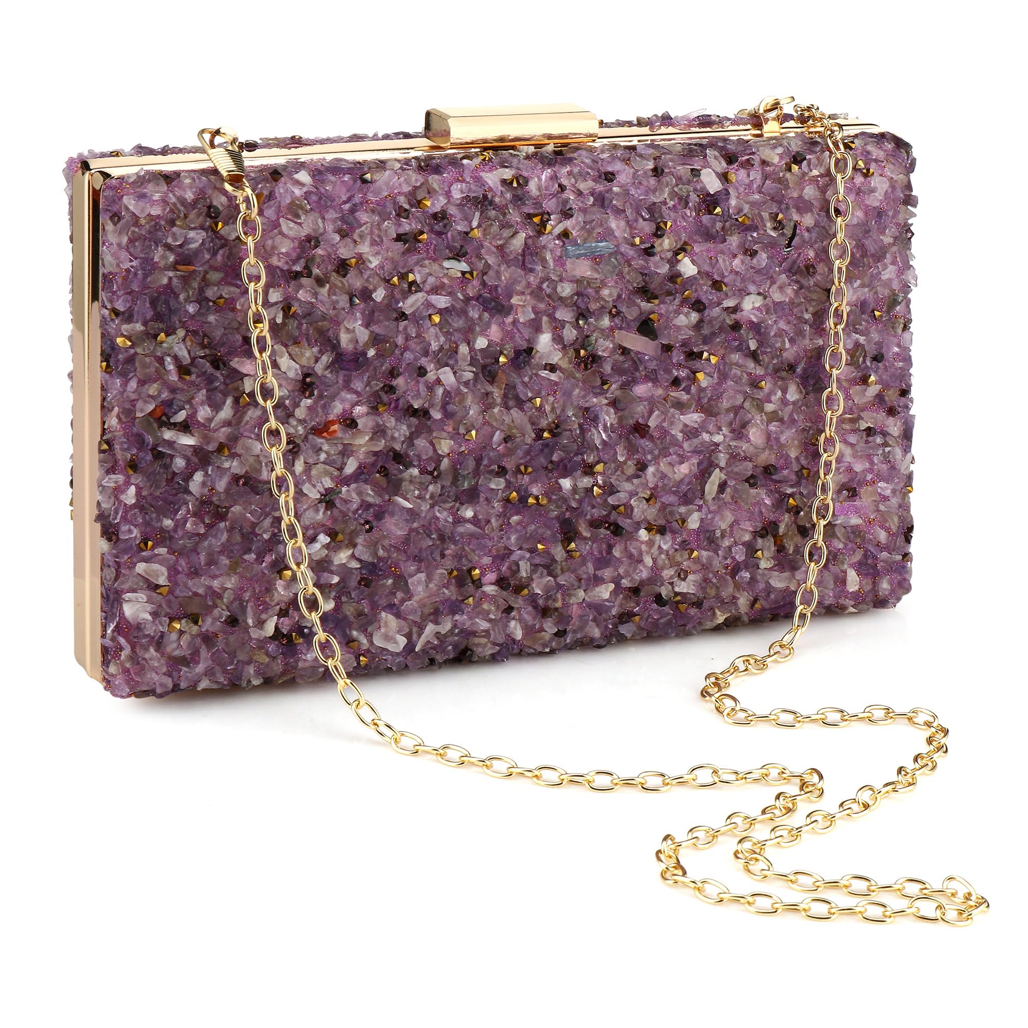 Stylish Acrylic Handbags for Women - Geometric Evening Clutch Purse, Elegant Clear Perspex Box Bag for Wedding, Prom, Party & Special Occasions | Perfect as Crossbody Bag or Evening Accessory