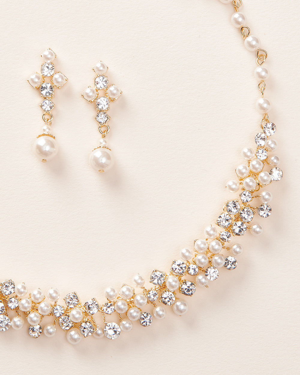 Caroline Pearl Jewelry Set - Elegant Pearl Necklace & Earrings for Women | Perfect for Weddings, Parties & Special Occasions
