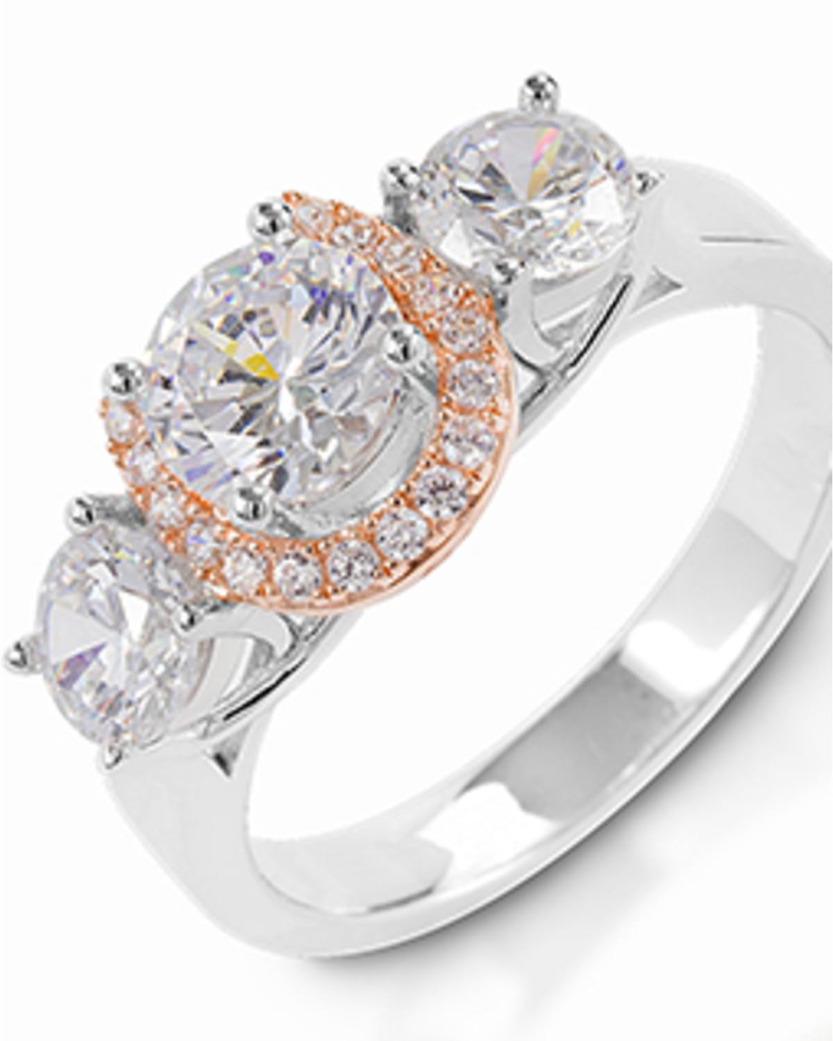 Elegant Cubic Zirconia Wide Ring for Women | Sterling Silver Engagement & Wedding Band | Perfect for Bridal Jewelry, Anniversary Gifts & Special Occasions
