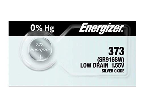Energizer 373 (SR916SW) Silver Oxide Watch Battery 1.55V - 5 Pack - Long Lasting Power for Watches, Calculators & Medical Devices - Perfect Replacement for SR916, 373, D316, SG4 Batteries