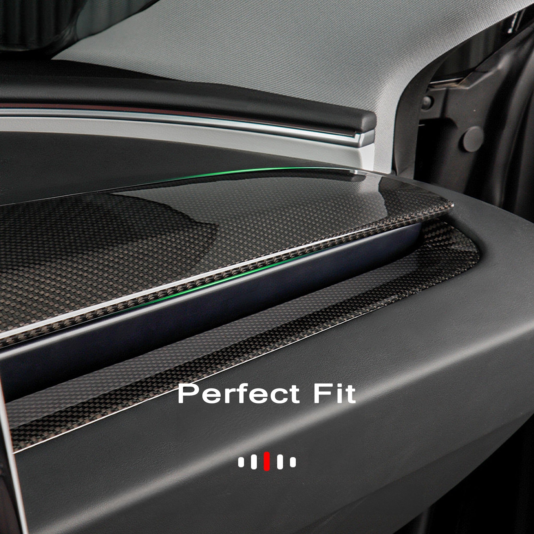 Premium Real Carbon Fiber Dashboard Replacement for 2025+ Tesla Model Y Juniper – OEM Clip-On Design, Dry Carbon Upgrade | Enhance Interior Luxury for Daily Driving & Car Shows