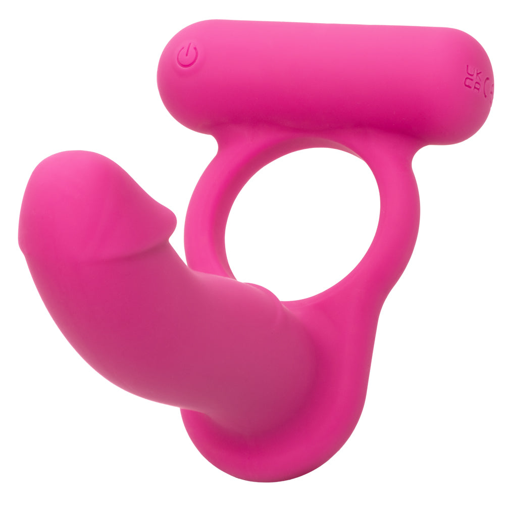 Rechargeable Vibrating Silicone Cock Ring for Men - Double Diver Design for Enhanced Pleasure - Perfect for Couples Play & Solo Use