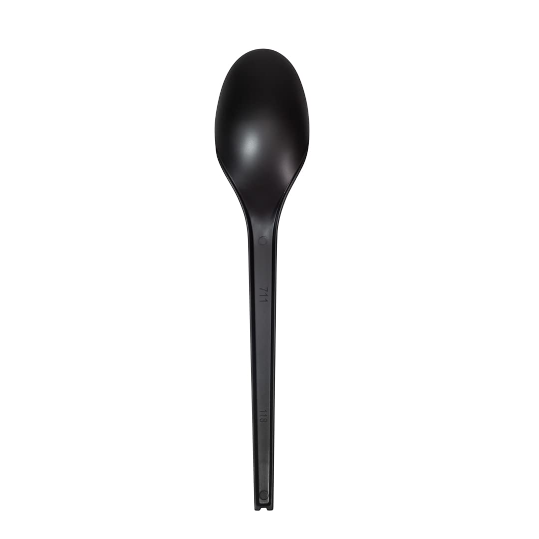 Eco-Friendly 6.5 Inch Compostable Spoons - 250 Individually Wrapped Plant-Based Cutlery Set | BPI-Certified CPLA Disposable Utensils for Hot & Cold Foods | Perfect for Restaurants, Catering, Picnics & Outdoor Events
