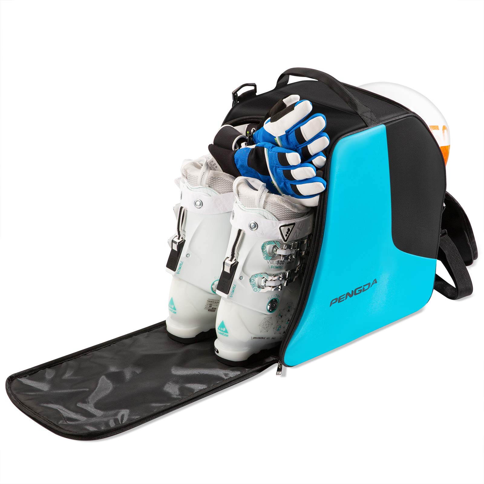 Waterproof Ski Boot Bag for Kids & Adults - Travel Snowboard Boot Bag with Separate Dry & Wet Compartments for Boots, Helmet, Goggles & Ski Gear - Perfect for Ski Trips & Winter Sports Storage