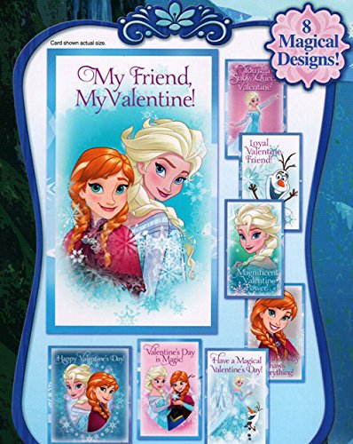 Disney Frozen Valentine's Day Cards - 32 Pack with Envelopes for Kids Classroom Exchange & Party Favors