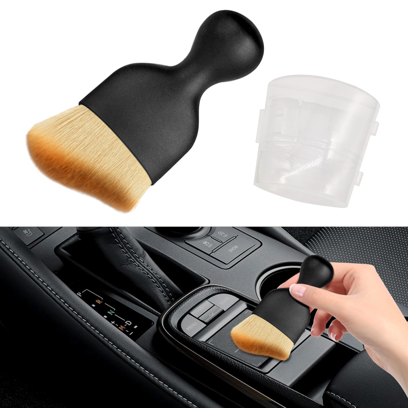 HAOBO Super Soft Car Dust Brush - 1Pcs Interior & Exterior Cleaning Brush for Cars, Air Vents, Leather, Computers | Perfect for Car Detailing, Home & Office Use