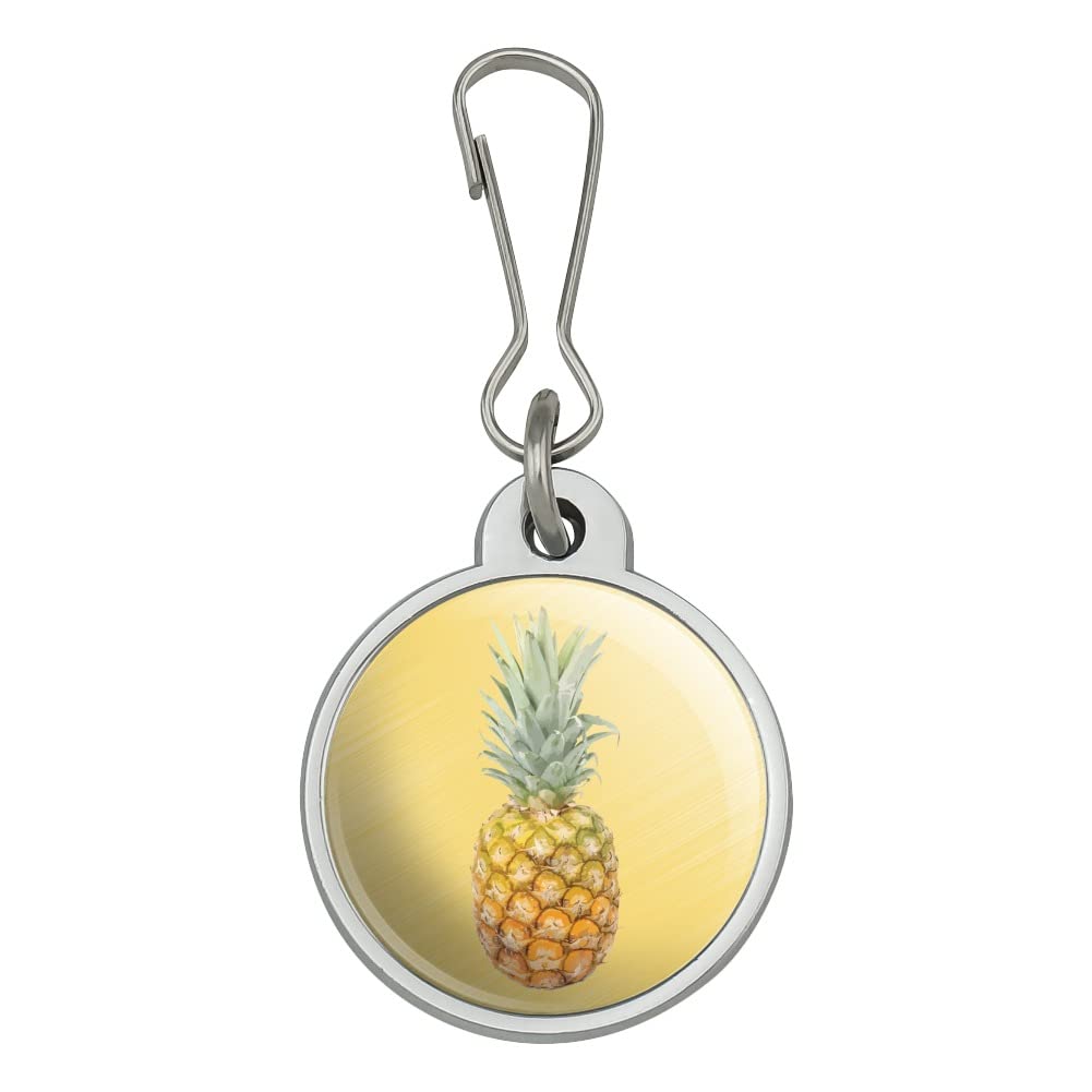 Pineapple Fruit Zipper Pull Charm - Tropical Yellow Handbag Purse Luggage Backpack Accessory for Travel & Summer Fashion