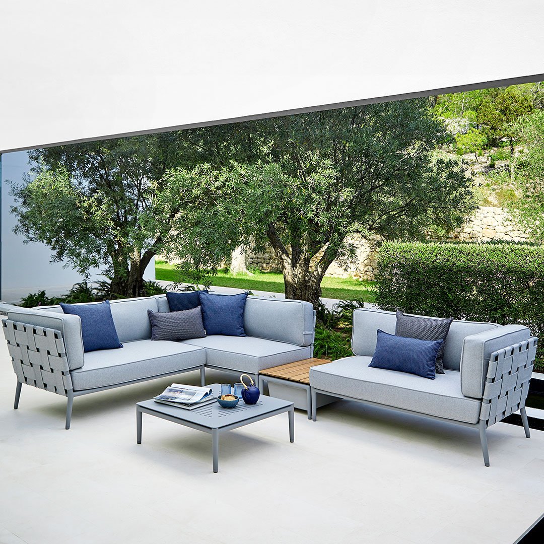 Premium Conic Outdoor Modular Sofa Set - Waterproof & UV Resistant Patio Furniture for Backyard, Garden, Poolside - Comfortable Sectional Couch with Adjustable Configurations