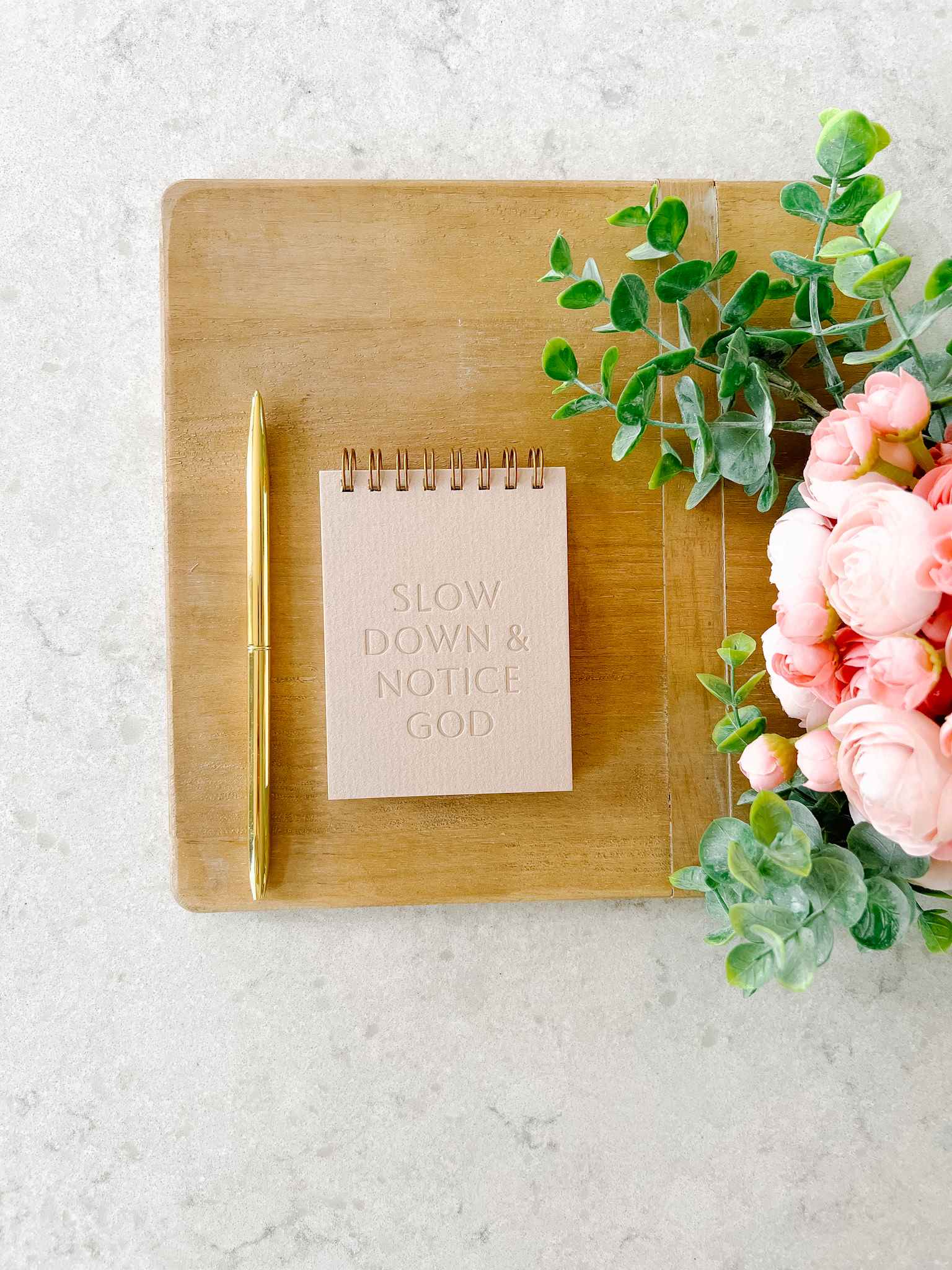 Slow Down & Notice God Mini Notepad - Inspirational Christian Journal for Daily Reflection, Bible Study & Prayer - Perfect for Church, Small Groups & Personal Devotion