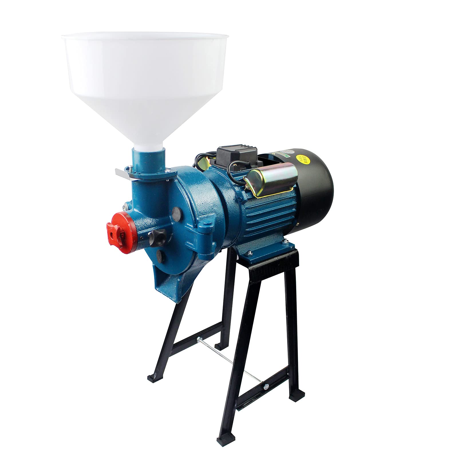 2200W Commercial Electric Grain Mill Grinder - Heavy Duty Wet & Dry Grain Grinding Machine for Corn, Wheat, Flour, Cereal - 110V 1400R/Min with Funnel - Perfect for Home Bakeries, Restaurants & Farm Use