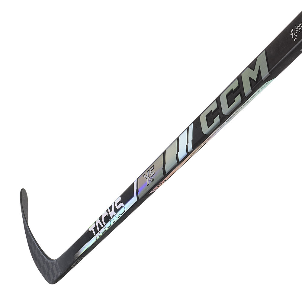 CCM Tacks XF Intermediate Ice Hockey Stick - Lightweight Carbon Fiber Design for Enhanced Performance - Perfect for Youth & Adult Hockey Players in Games & Practice