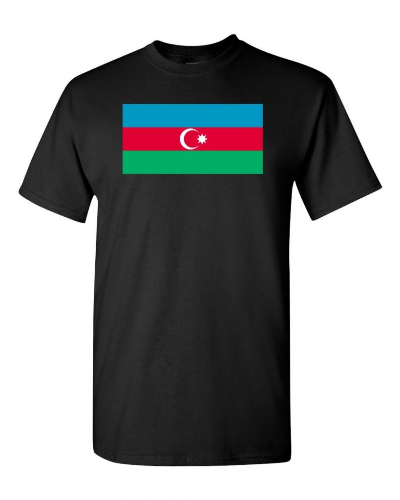 Azerbaijan Flag Patriotic T-Shirt for Men & Women - Comfortable Cotton Tee for National Pride, Sports Events & Travel
