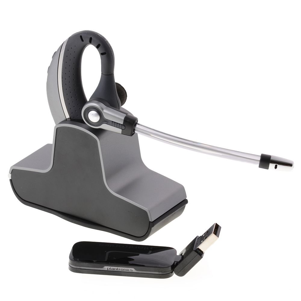 Plantronics Savi W430 Wireless USB Headset for PC - Over-Ear Noise Cancelling Headphones with Mic for Office, Call Center & Remote Work