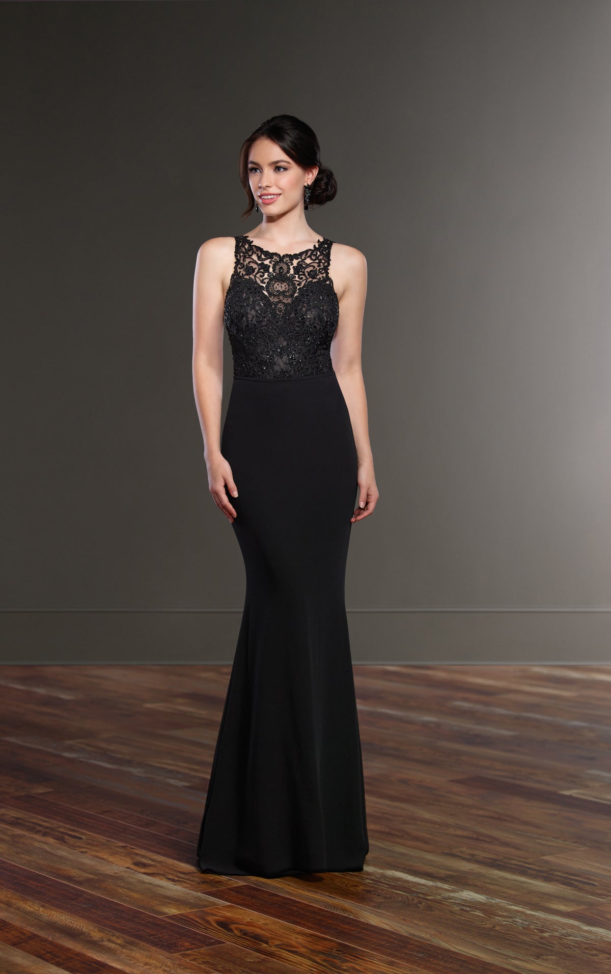 Martina Liana Black Sanja Skirt - Elegant Wedding Bridal Skirt for Bride & Bridesmaids | Perfect for Formal Dinners & Special Occasions