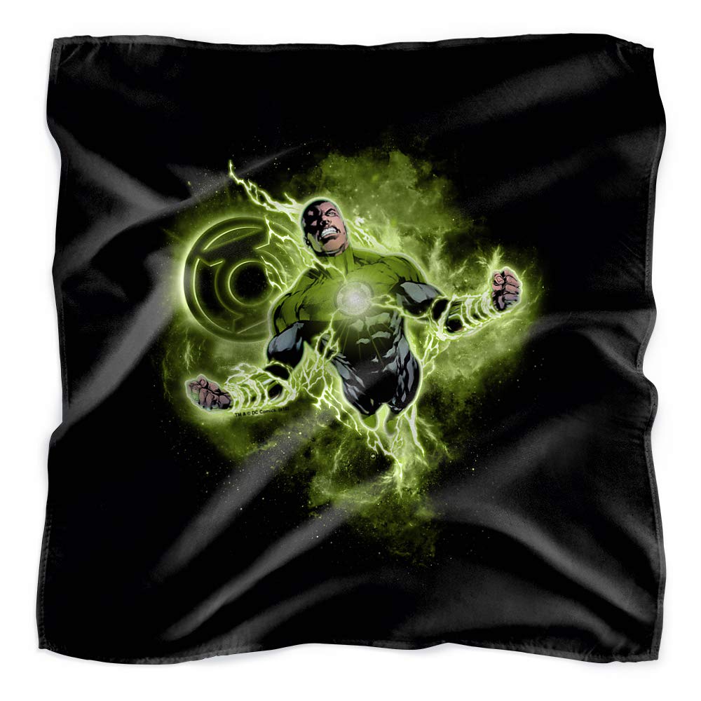 Green Lantern Lantern Nebula Bandana - 21 x 21 Inch Superhero Scarf for Cosplay, Comic Con & Outdoor Activities