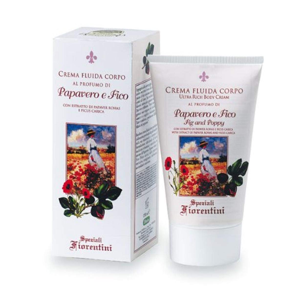 Fig & Poppy Body Cream - 5.0 oz Moisturizing Lotion for Dry Skin | Hydrating & Nourishing for Hands, Feet & Body | Perfect for Daily Use & Gift Giving