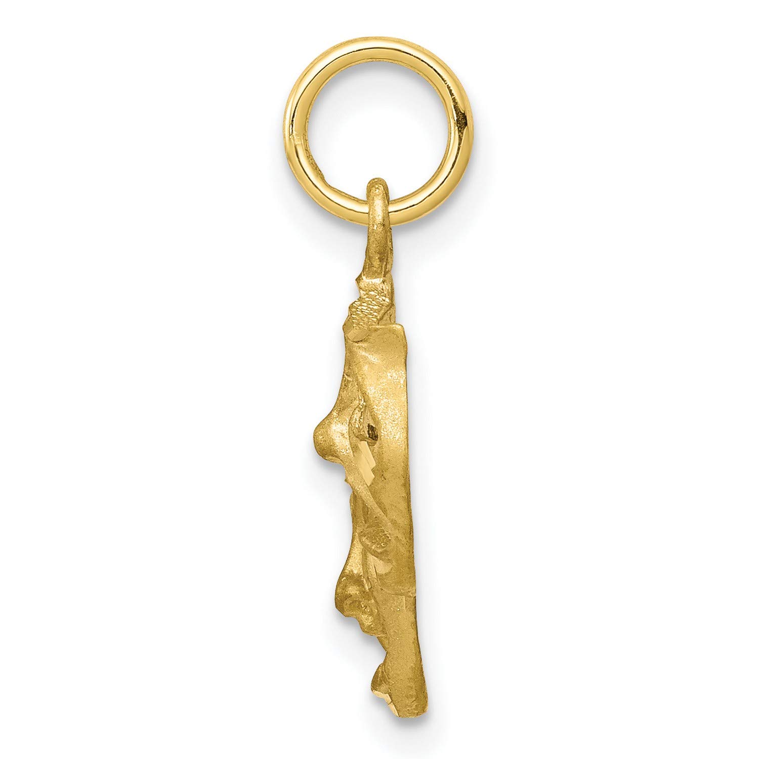 10K Yellow Gold Comedy and Tragedy Masks Charm Pendant - 21mm x 16mm - Perfect for Necklaces, Bracelets, and Theatrical Jewelry Gifts