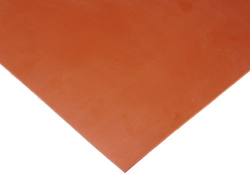 Silicone Sheet Gasket, Red, 1/16