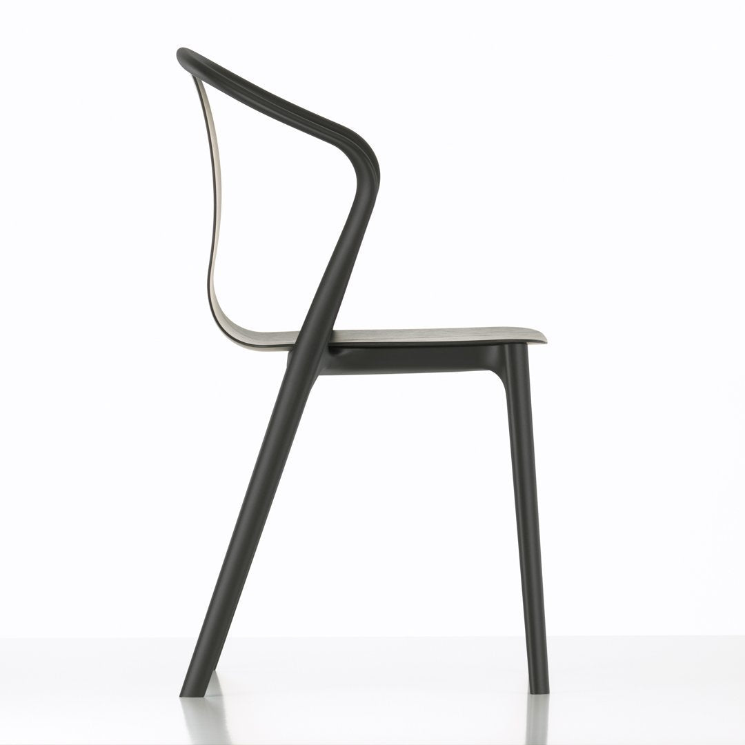 Belleville Wood Armchair - Modern Solid Wood Accent Chair for Living Room, Bedroom & Office - Comfortable & Stylish Seating Furniture