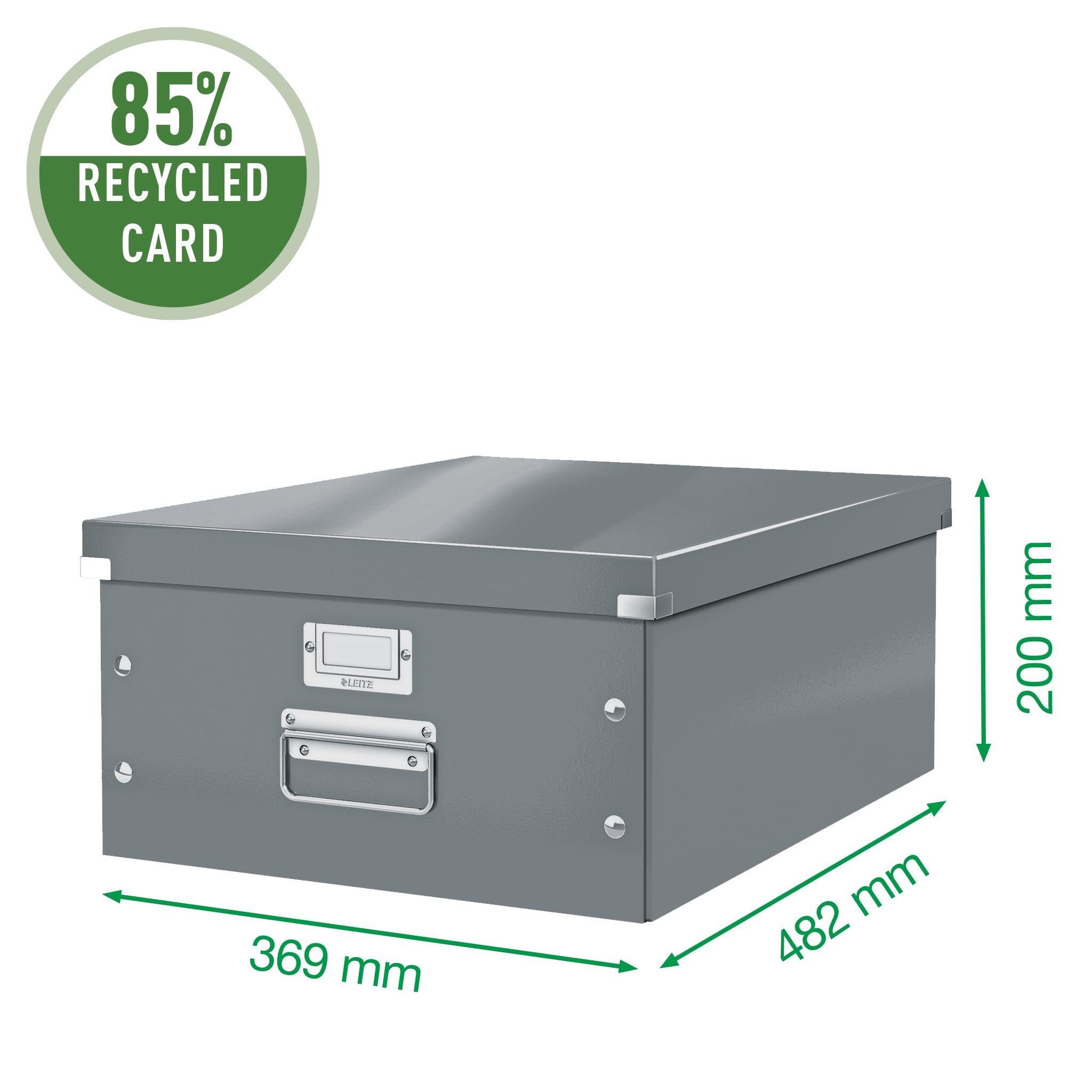Leitz A5 Click & Store Document Box - Small Blue File Organizer for Office, Home, or School | 60430001 | Compact Storage Solution for Papers, Files & Stationery