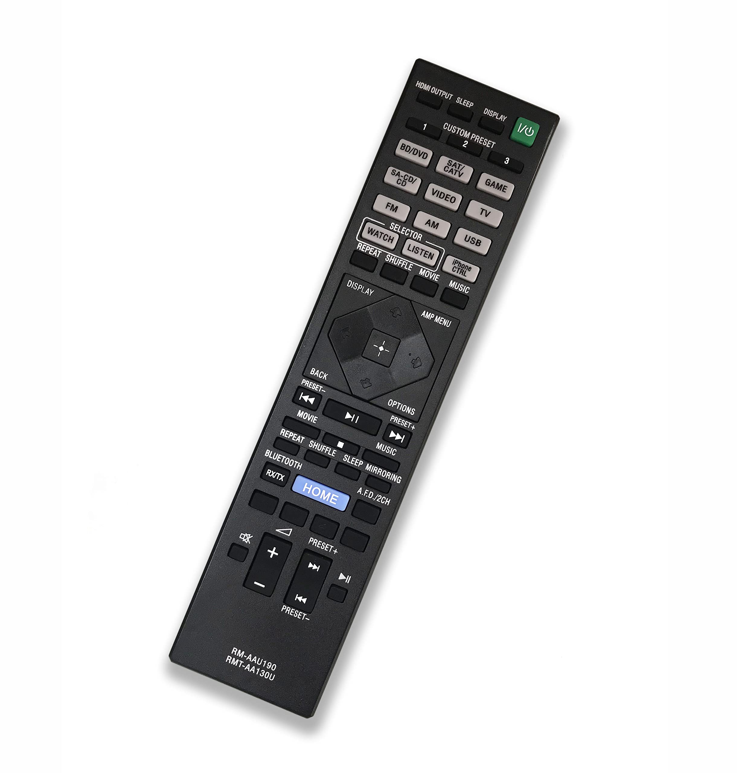 Original Sony Remote Control Replacement for STR-DH750/STR-DH550/STR-DN1060/STR-DN860 AV Receivers - Perfect for Home Theater & Audio System Control