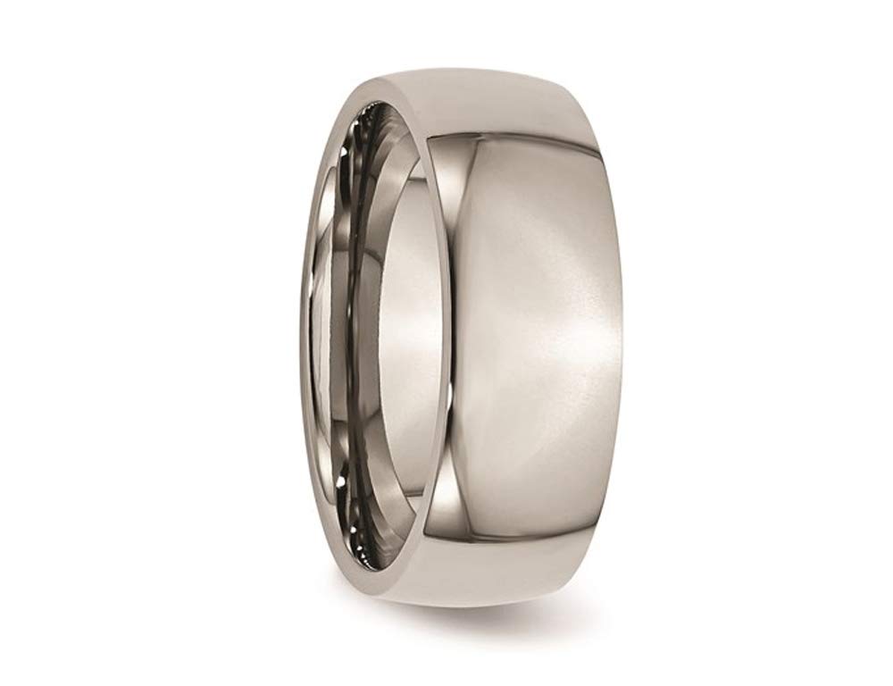 8mm Comfort Fit Titanium Wedding Band Ring for Men - Durable & Hypoallergenic - Perfect for Everyday Wear, Anniversaries & Special Occasions