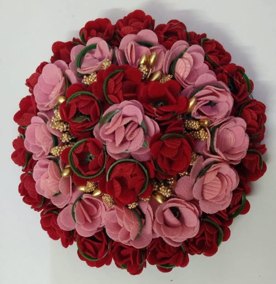 Ruchi Fancy Flower Hair Clip/Gajra for Women & Girls - Elegant Hair Accessory for Weddings, Parties & Festivals (Pack of 1)