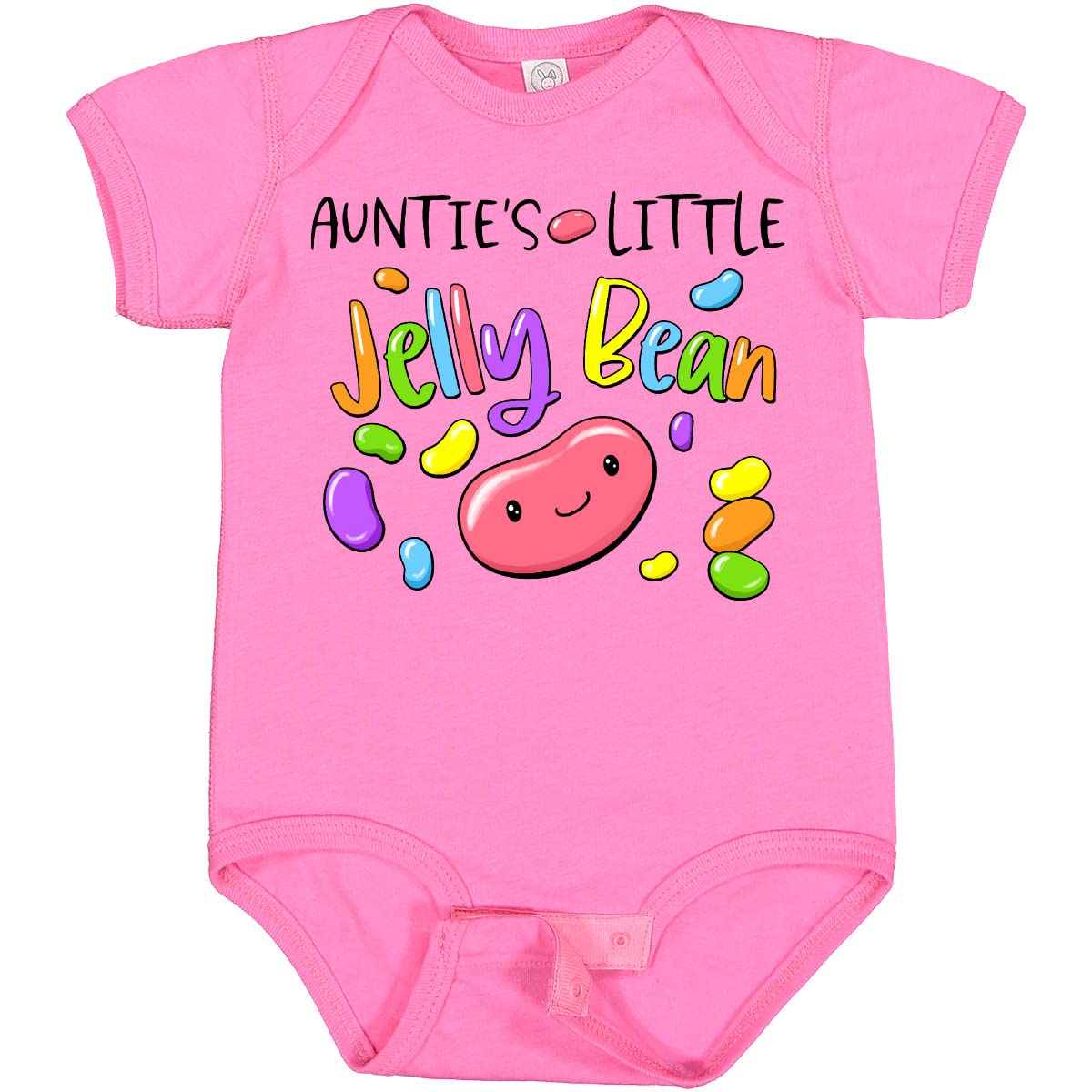 Inktastic Aunties Little Jellybean Cute Easter Candy Baby Bodysuit - Adorable Infant Onesie for Easter Gifts & Family Photos