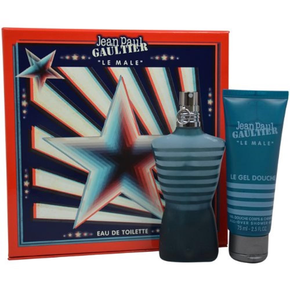 Jean Paul Gaultier Le Male Men's Cologne Gift Set - Eau De Toilette Spray & Shower Gel | Luxury Fragrance for Date Night, Special Occasions & Everyday Wear