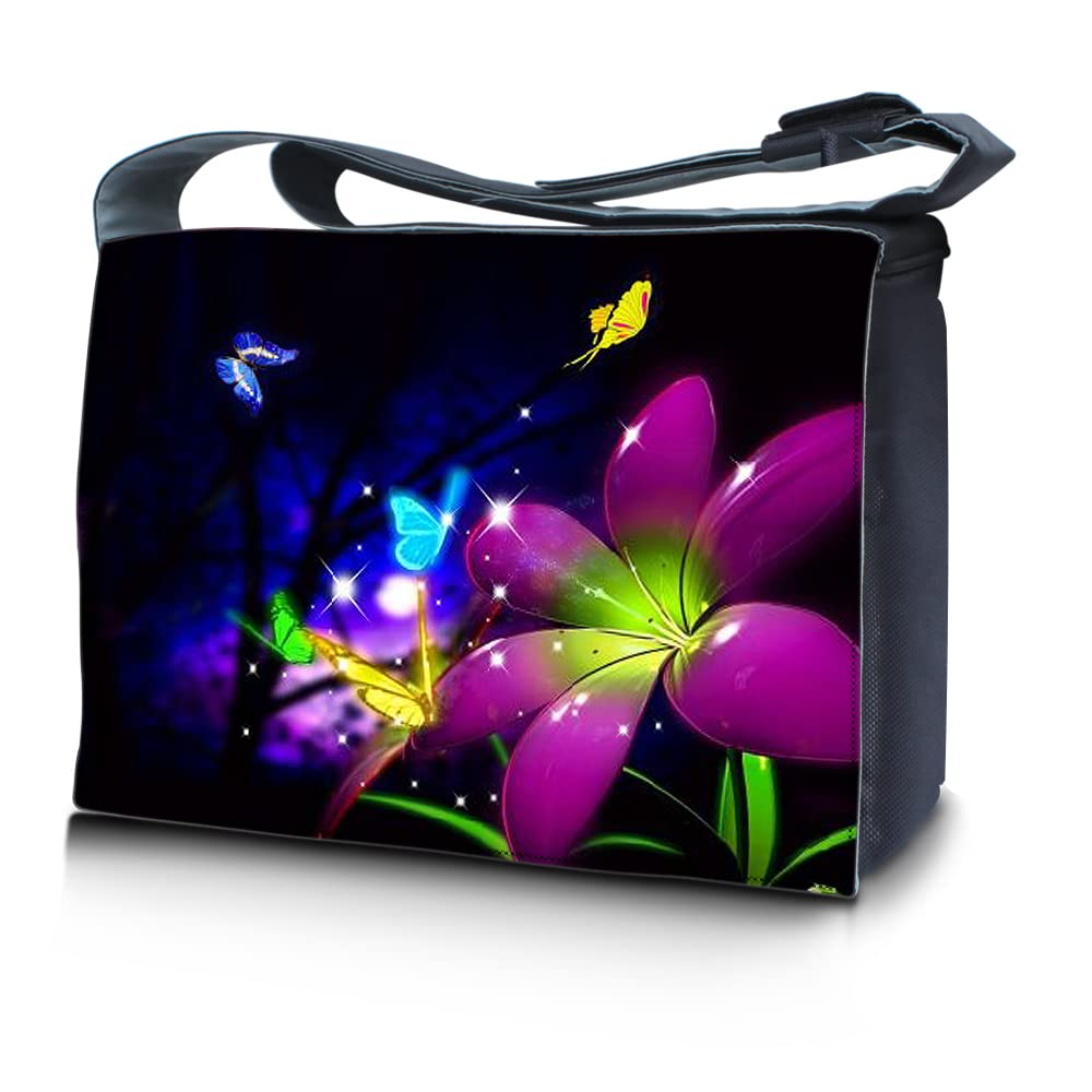 15.6 Inch Laptop Messenger Bag with Padded Compartment - Waterproof Shoulder Bag for 14